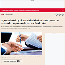 Agroindustria y electricidad daran la sorpresa en venta de empresas de cara a fin de ao